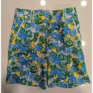 New Lilly Pulitzer Happy Bermuda Flowered Summer Shorts Size 2